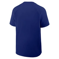 Coupe-vent à manches courtes raglan Nike Royal Texas Rangers Authentic Collection pour homme