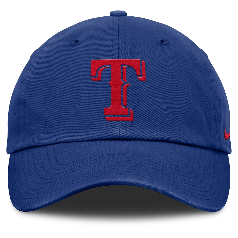 Casquette ajustable Nike Royal Texas Rangers Club pour homme
