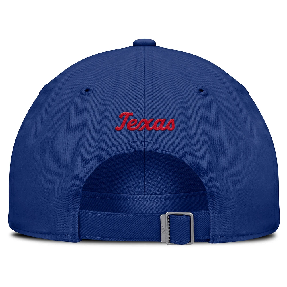 Casquette ajustable Nike Royal Texas Rangers Club pour homme