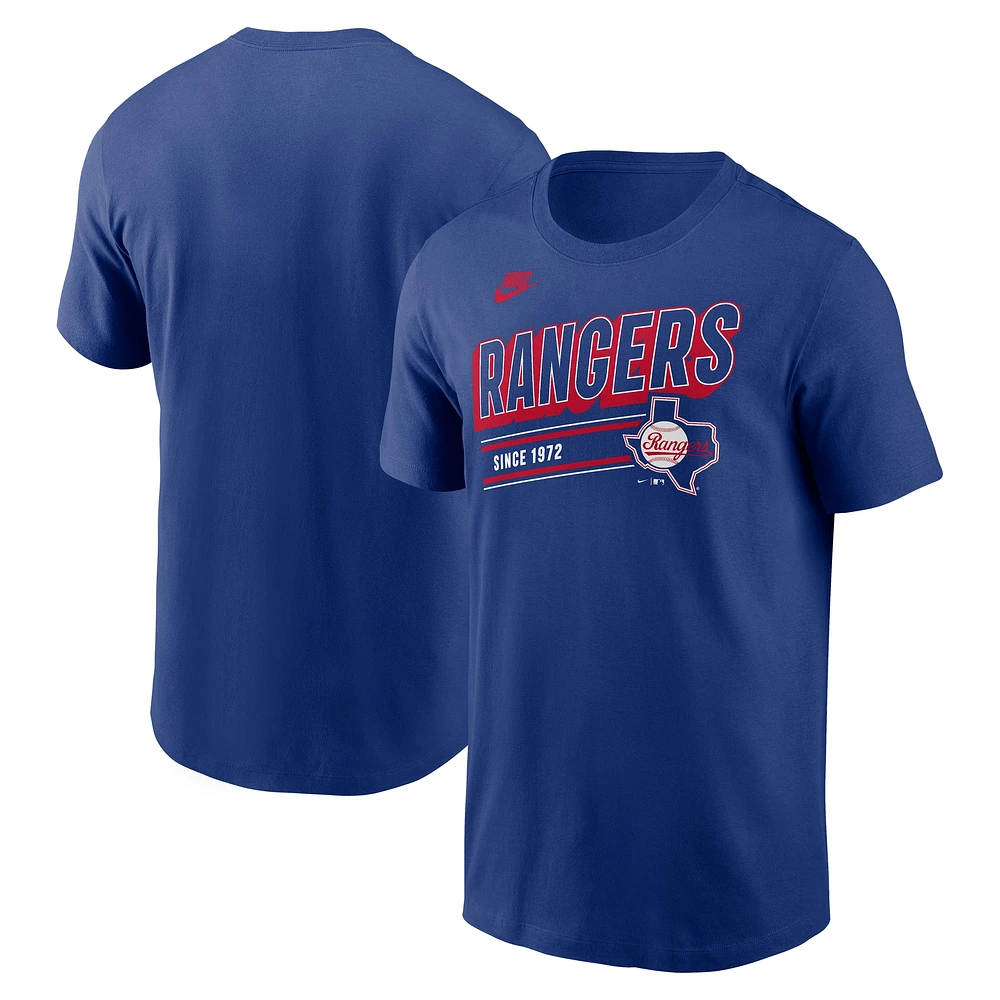 Men's Nike  Royal Texas Rangers Cooperstown Collection Retro T-Shirt