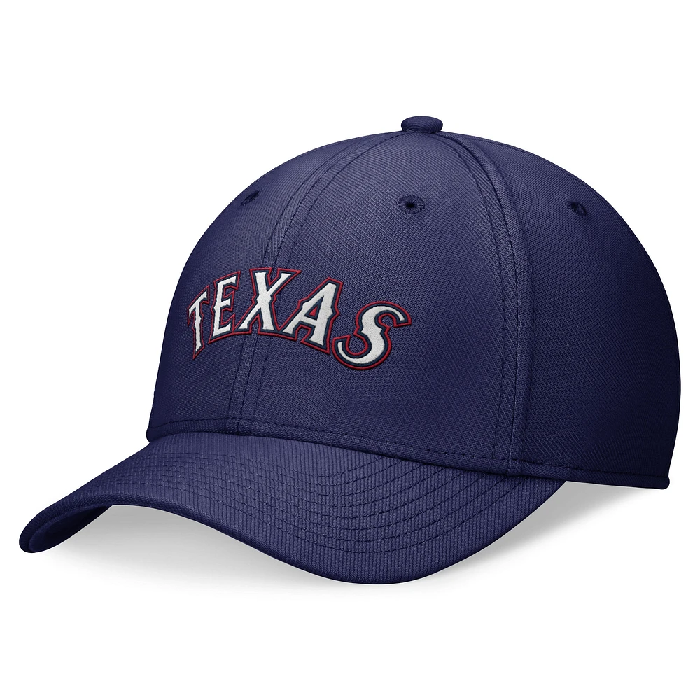 Casquette Nike Royal Texas Rangers Performance Flex pour homme