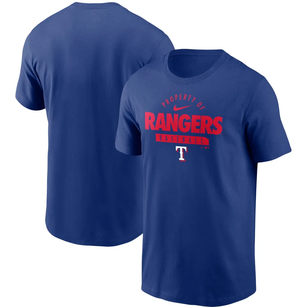 Lids Texas Rangers Nike Primetime Property Of Practice T-Shirt