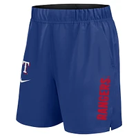 Short tissé Nike Royal Texas Rangers Victory Performance pour homme