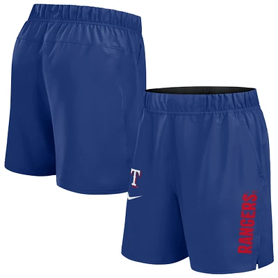 Short tissé Nike Royal Texas Rangers Victory Performance pour homme