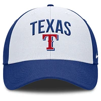 Men's Nike White/Royal Texas Rangers Club Performance Adjustable Hat