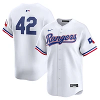 Men's Nike  White Texas Rangers 2024 Jackie Robinson Day Home Limited Jersey