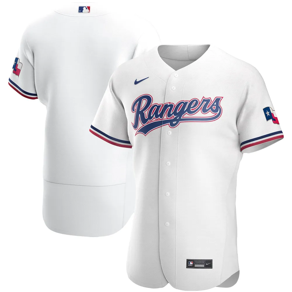 Lids Texas Rangers Nike Home Authentic Team Logo Jersey - White