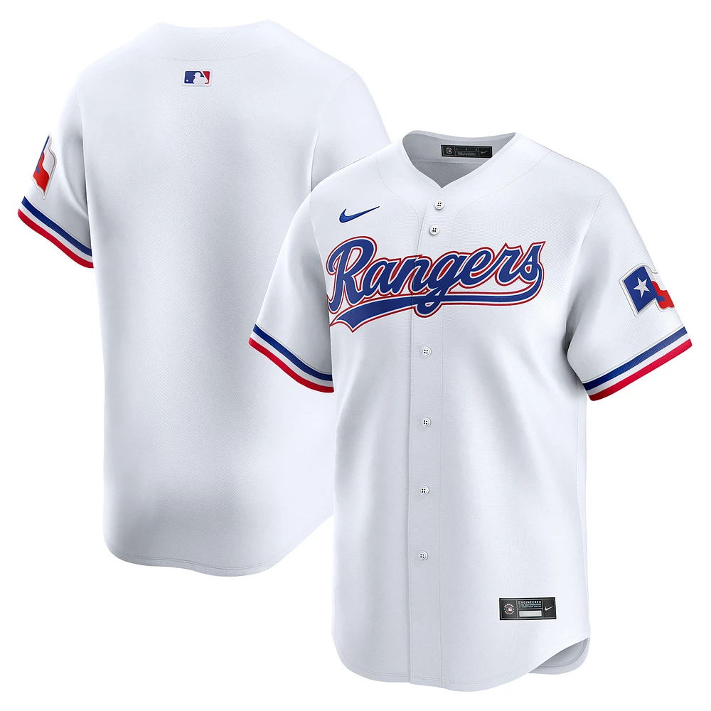 Maillot Nike Texas Rangers Home Limited pour homme, blanc, limité