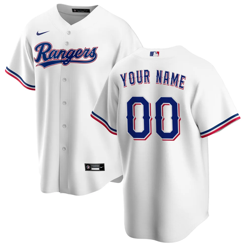Lids Texas Rangers Nike Home Replica Custom Jersey - White