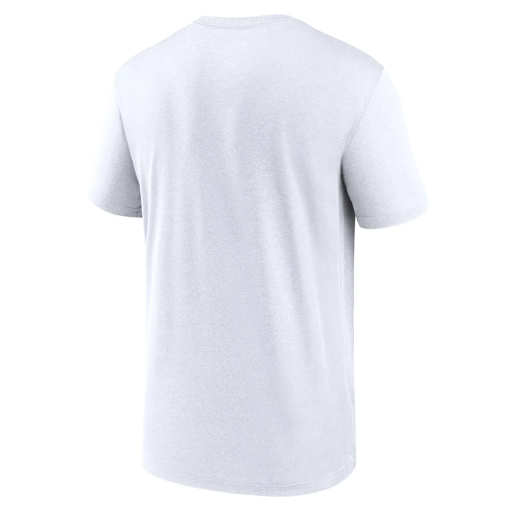 T-shirt Nike blanc Texas Rangers Icon Legend Performance pour homme