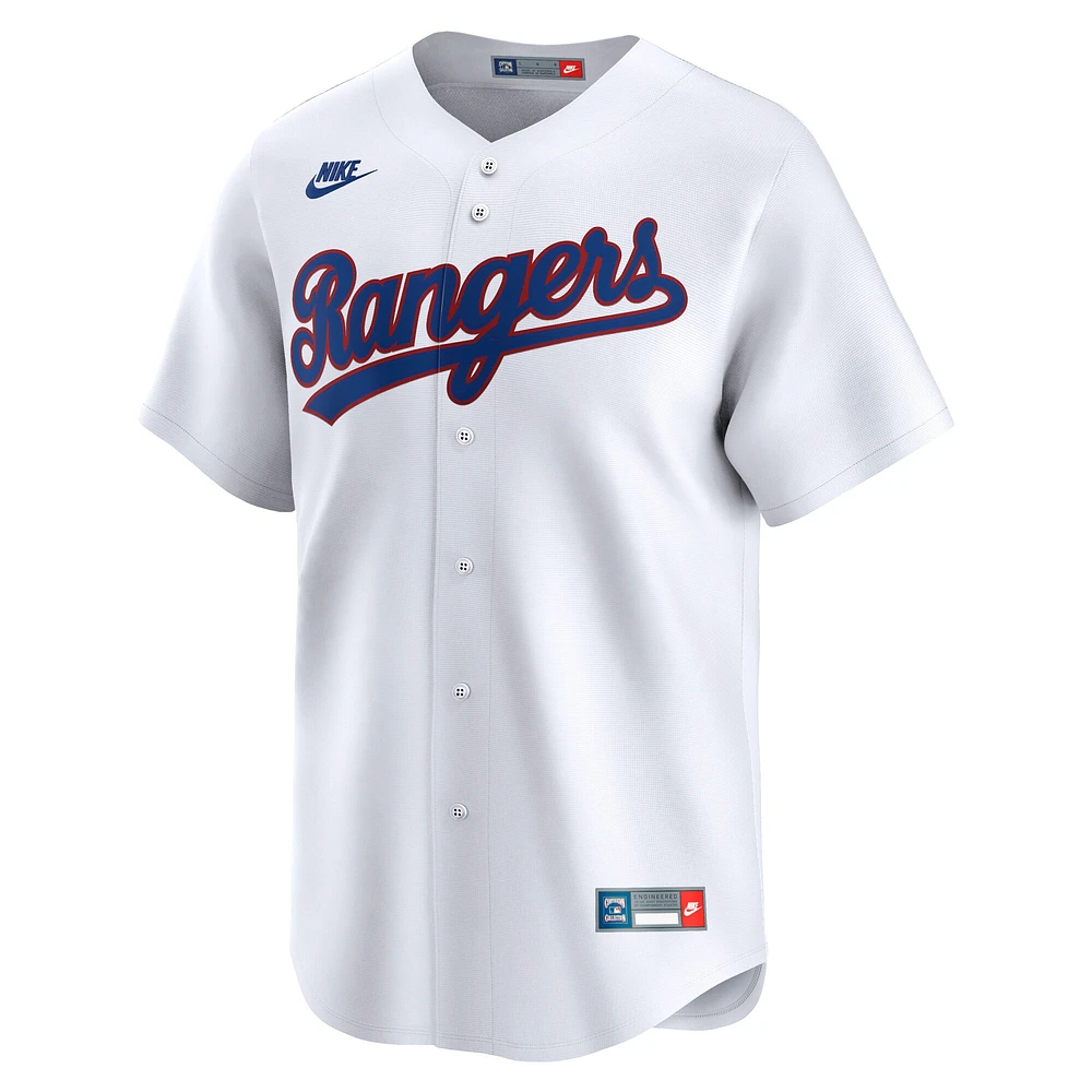 Men's Nike White Texas Rangers Throwback Cooperstown Collection Limited Jersey