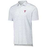 Polo blanc en jersey de performance Batter Up des Texas Rangers Peter Millar pour hommes