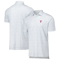 Polo blanc en jersey de performance Batter Up des Texas Rangers Peter Millar pour hommes