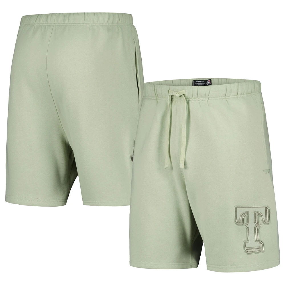 Short en polaire neutre Pro Standard vert clair Texas Rangers pour hommes