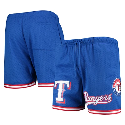 Short en maille à logo Pro Standard Royal Texas Rangers pour homme