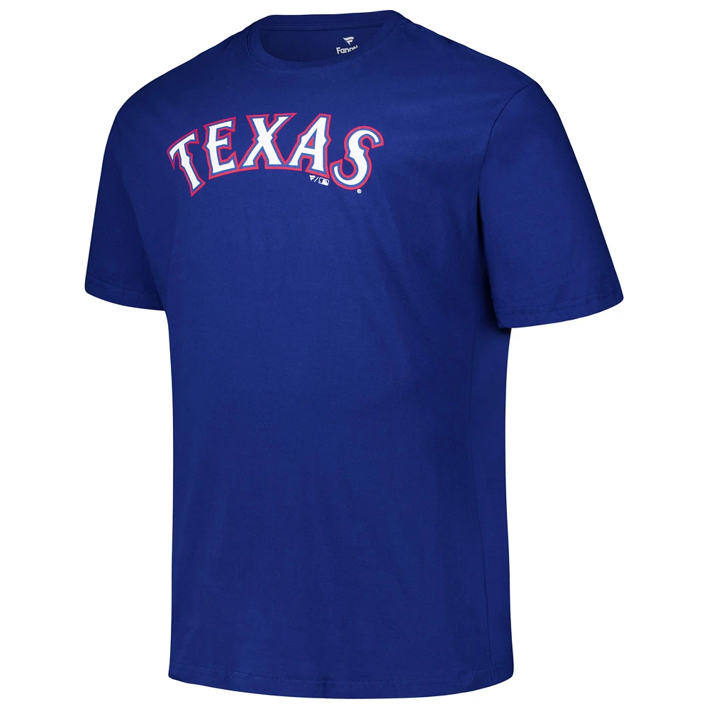 Men's Profile Evan Carter Royal Texas Rangers Big & Tall Name Number T-Shirt