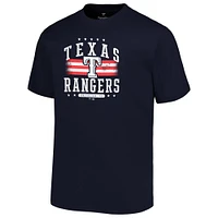 T-shirt pour hommes, bleu marine, Texas Rangers, Big & Tall, Americana