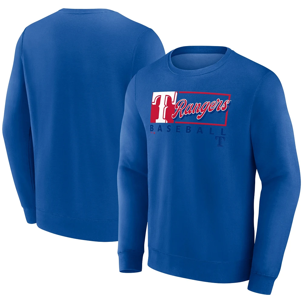 Sweat-shirt Profile Royal Texas Rangers pour hommes, grand et