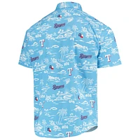 Men's Reyn Spooner Light Blue Texas Rangers Kekai Performance Button-Down Shirt