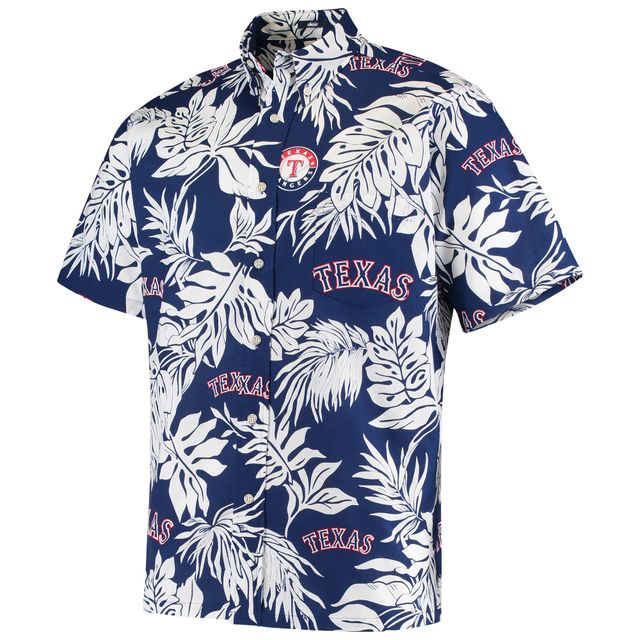 Chemise boutonnée Aloha des Texas Rangers Reyn Spooner pour homme, bleu marine