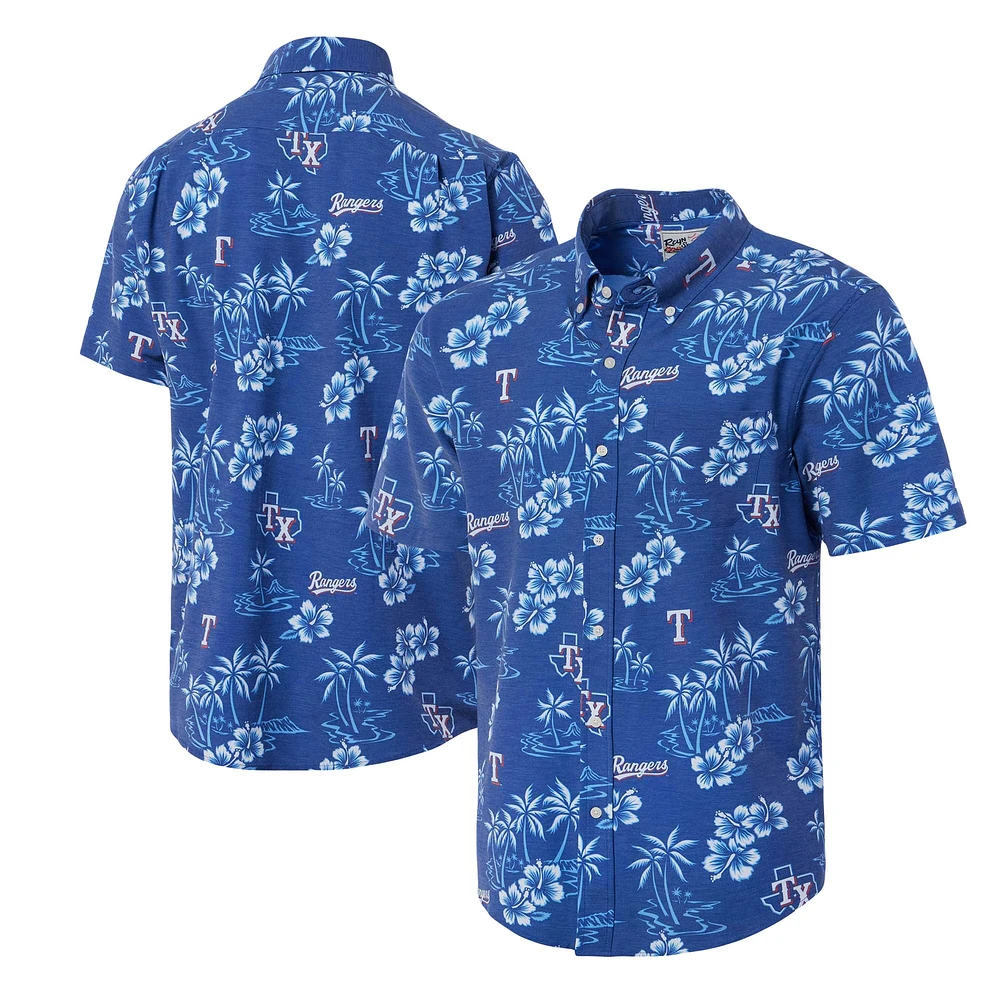 Chemise boutonnée Reyn Spooner des Royal Texas Rangers Kekai pour hommes