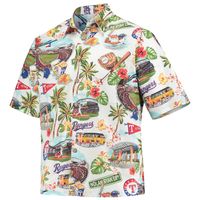 Men's Reyn Spooner White Texas Rangers Scenic Button-Up Shirt