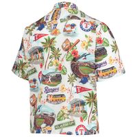 Men's Reyn Spooner White Texas Rangers Scenic Button-Up Shirt