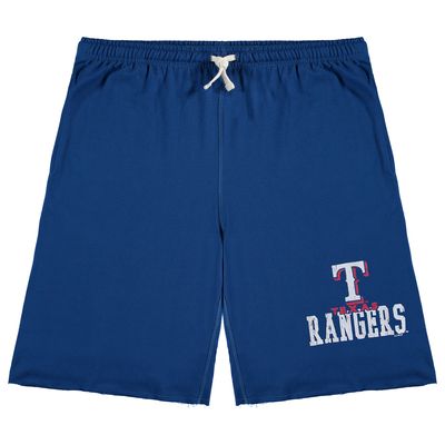 Men's Royal Texas Rangers Big & Tall French Terry Shorts