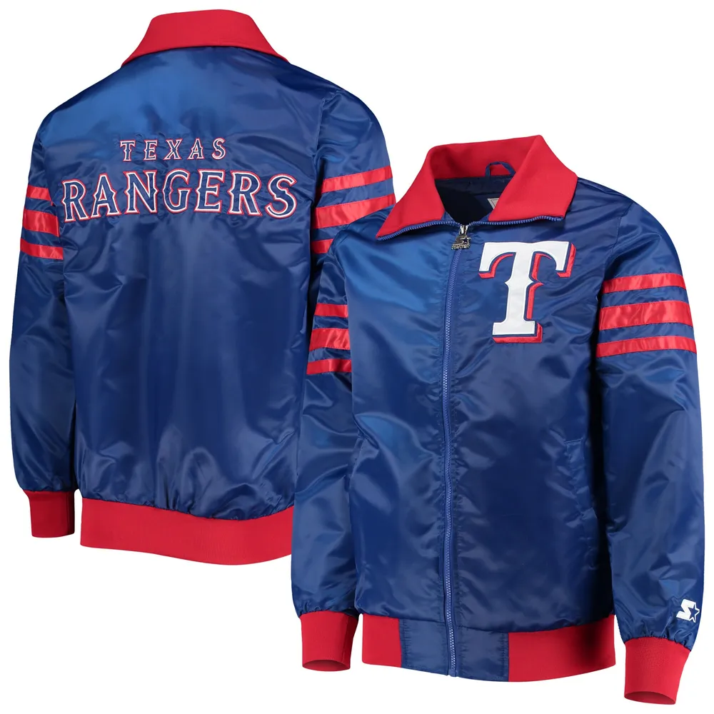 Starter Royal Texas Rangers The Captain II Full-Zip Varsity Jacket