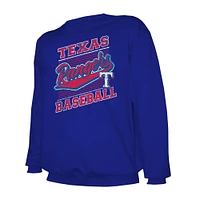 Sweat-shirt ras du cou léger Stitches Royal Texas Rangers pour homme