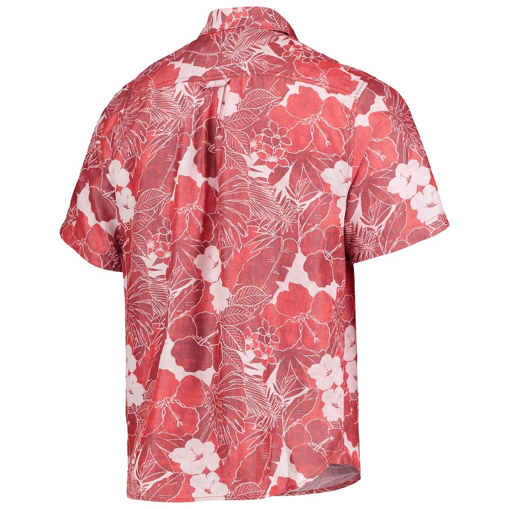 Tommy Bahama Men's Tommy Bahama Red Texas Rangers Coconut Point Playa  Floral Button-Up Shirt