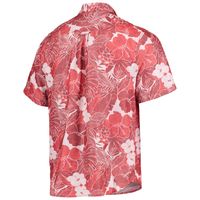 Lids Texas Rangers Tommy Bahama Coconut Point Playa Floral Button-Up Shirt  - Red