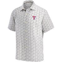 Men's Tommy Bahama White Texas Rangers Baja Mar Short Sleeve Button-Up Shirt