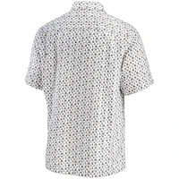 Chemise boutonnée à manches courtes Tommy Bahama Texas Rangers Baja Mar pour homme, blanc