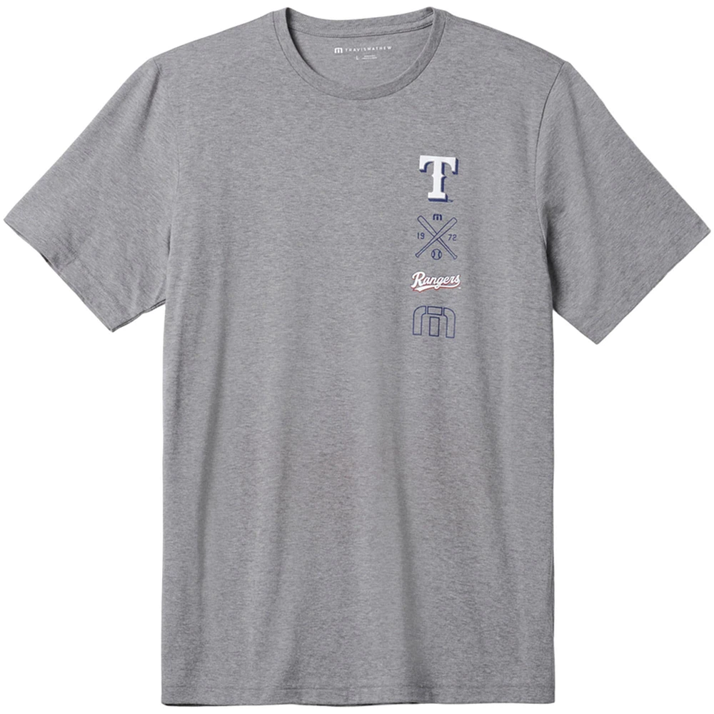 Men's TravisMathew Gray Texas Rangers Sunset Slam T-Shirt