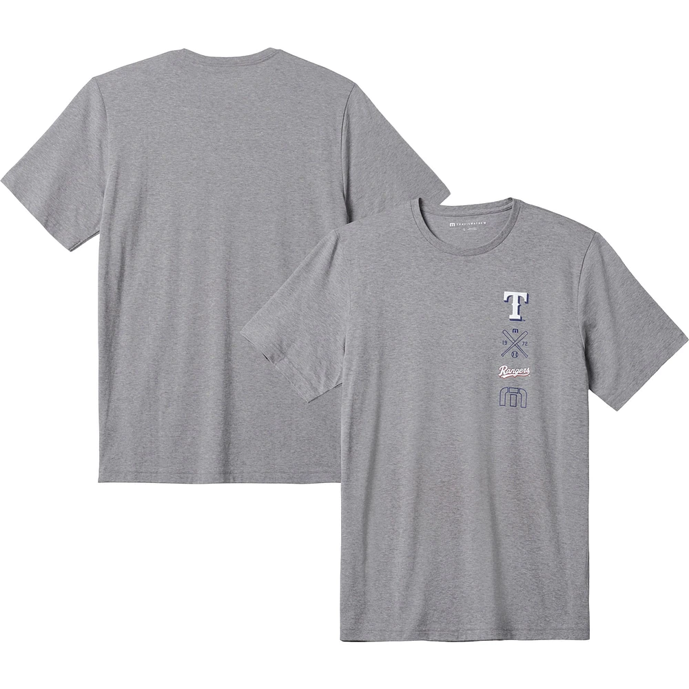 Men's TravisMathew Gray Texas Rangers Sunset Slam T-Shirt