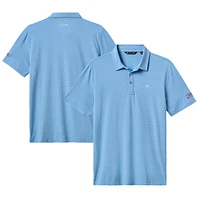 Men's TravisMathew Light Blue Texas Rangers The Heater Polo