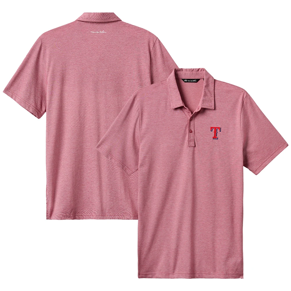 Men's TravisMathew Red Texas Rangers The Zinna Polo