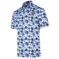 Polo blanc Tropics des champions World Series 2023 Texas Rangers pour homme