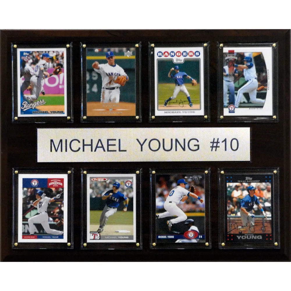 Lids Michael Young Texas Rangers 12'' x 15'' Plaque