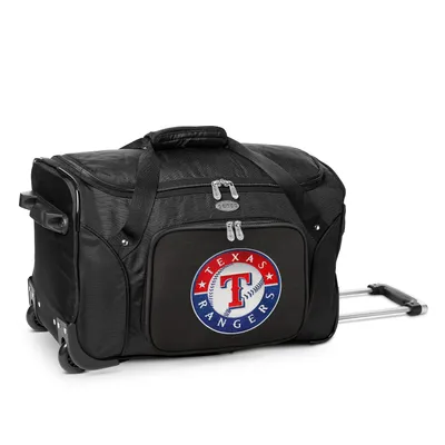 Texas Rangers MOJO 22" 2-Wheeled Duffel Bag - Black
