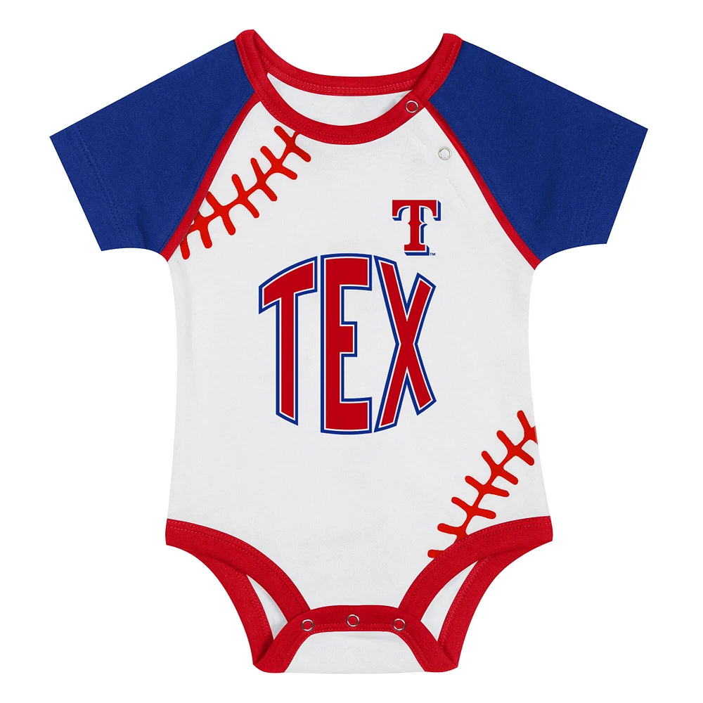 Ensemble body noué, bob et chaussons Texas Rangers pour nouveau-né bébé