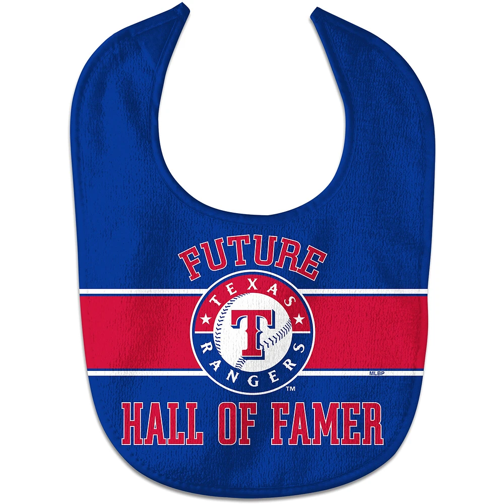 Nouveau-né et nourrisson WinCraft Texas Rangers Future Hall Of Famer All Pro - Bavoir pour bébé