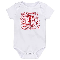 Newborn  Texas Rangers Batter Up Three-Pack Bodysuit Set
