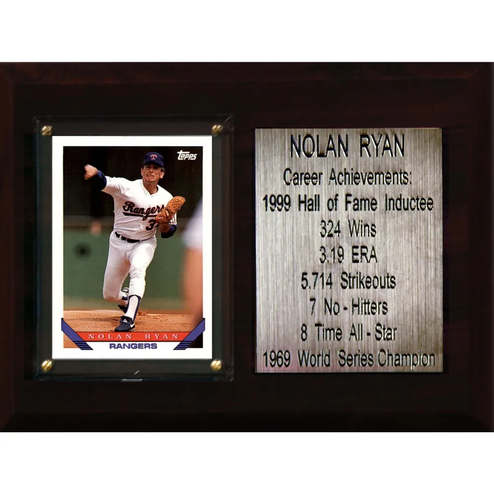 Fanatics Authentic Nolan Ryan Texas Rangers Framed 15 x 17 Baseball Hall of Fame Collage with Facsimile Signature