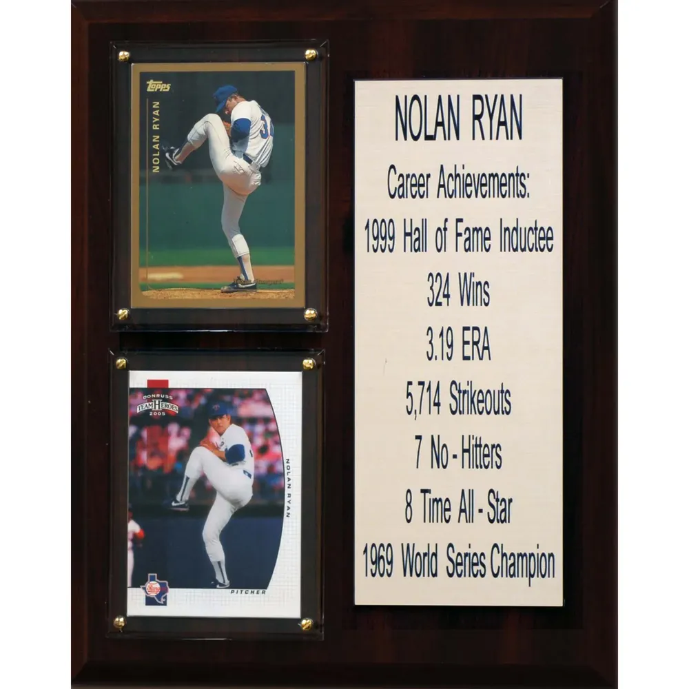 Nolan Ryan Texas Rangers Fanatics Authentic Framed 15 x 17