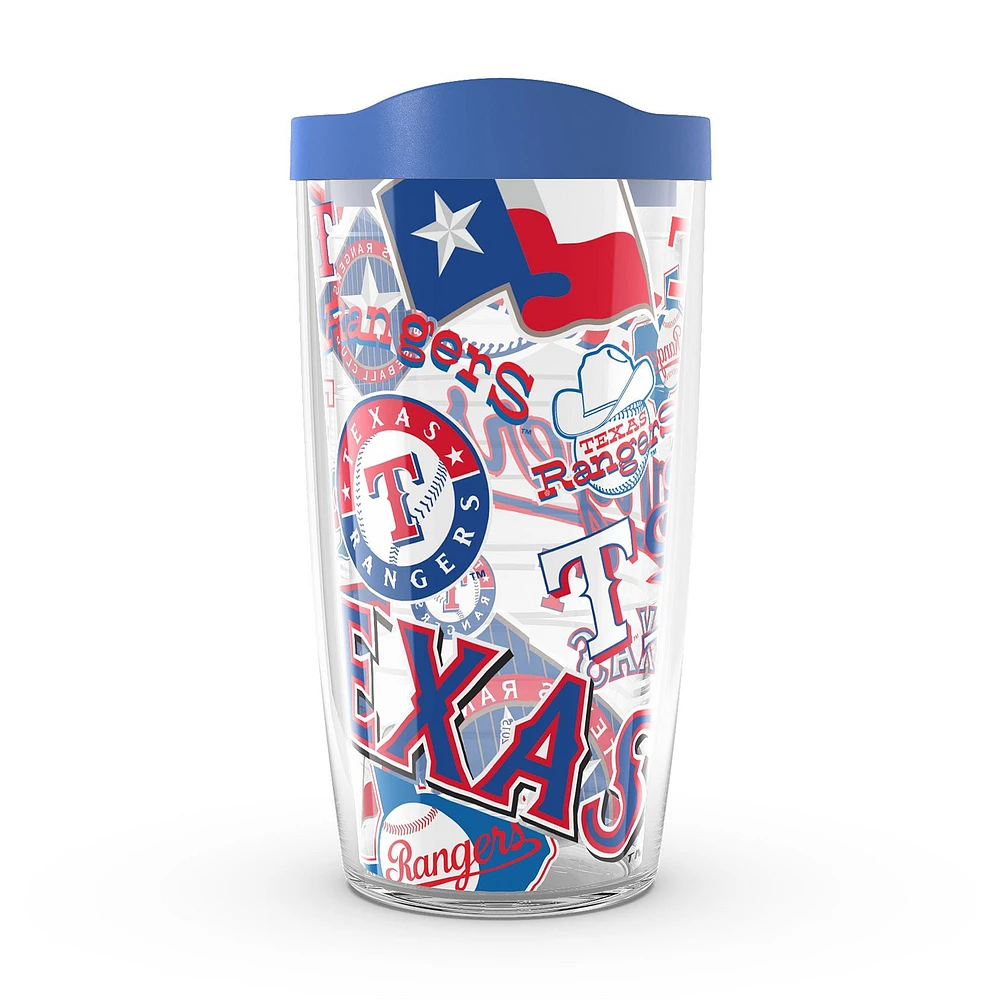 Tervis Texas Rangers 16oz. Gobelet entièrement enveloppé avec couvercle