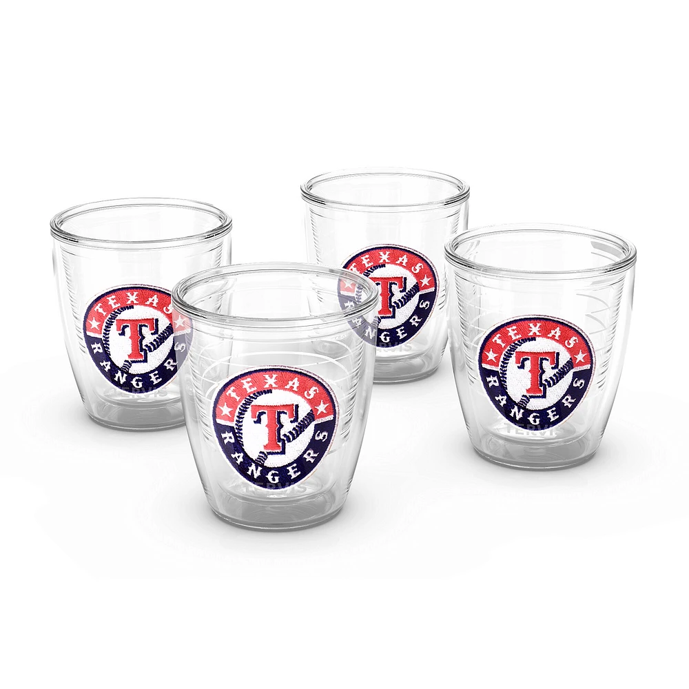 Tervis Texas Rangers paquet de quatre 12oz. Ensemble de gobelets emblème