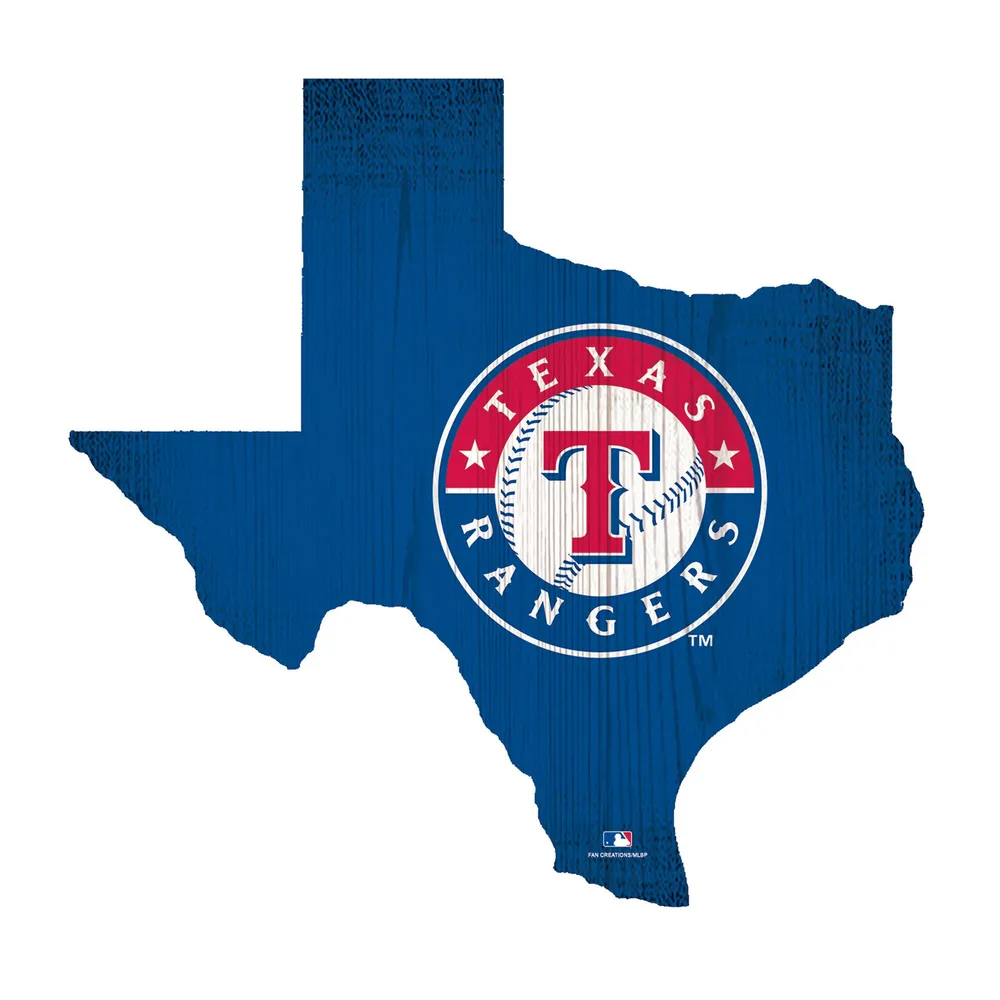 Lids Texas Rangers 12 Logo State Sign