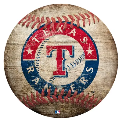 Texas Rangers 12'' x 12'' Baseball Sign